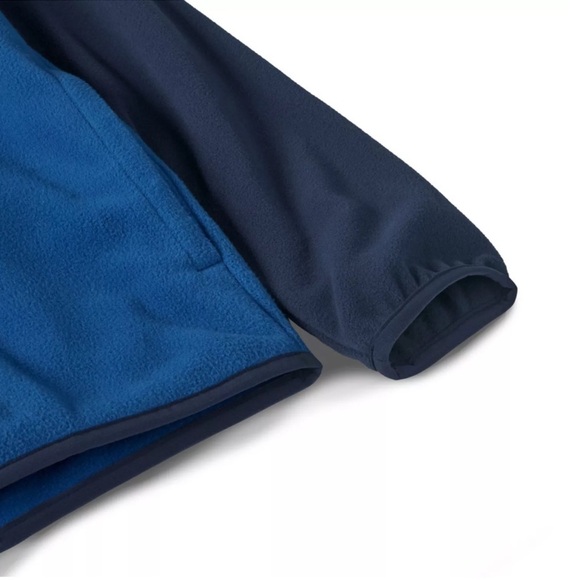 Patagonia Boys Micro D Snap-T Fleece Jacket in
Superior Blue Size L - Picture 4 of 7